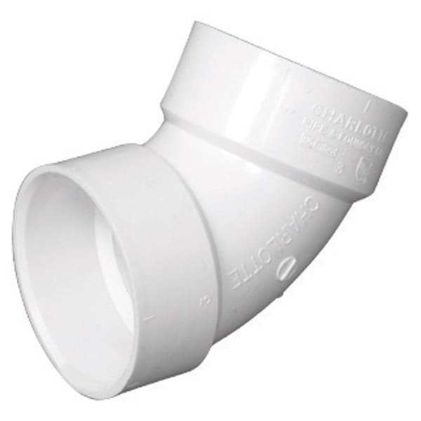 Charlotte Pipe And Foundry Charlotte Pipe Schedule 40 4 in. Hub X 4 in. D Hub PVC Elbow 1 pk PVC003191200 - main